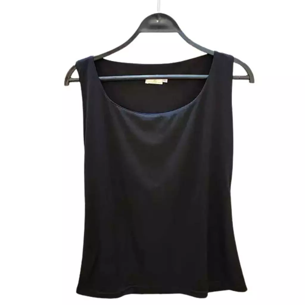 Basic Sleeveless Lycra Undershirt - Black