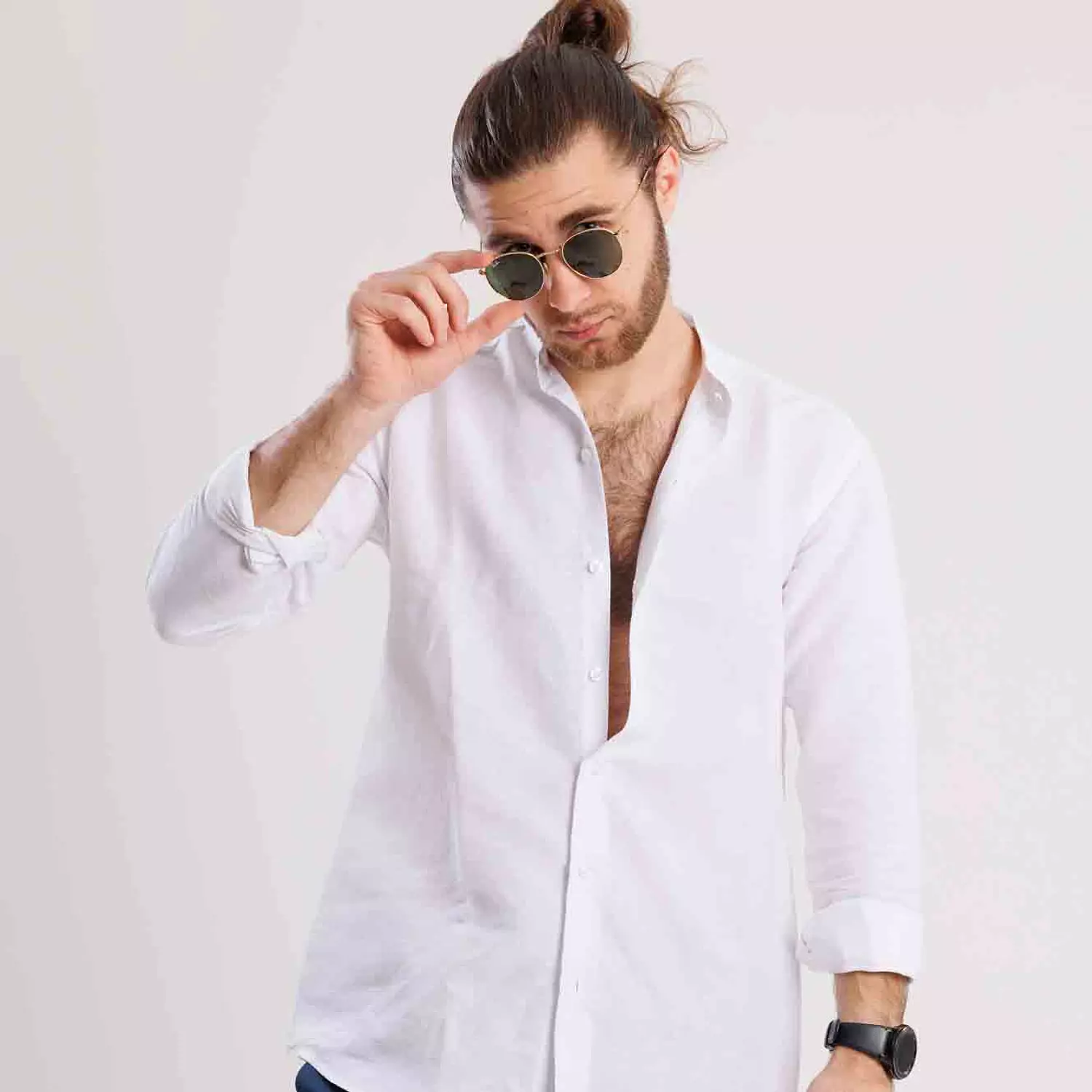 White Linen Shirt 2