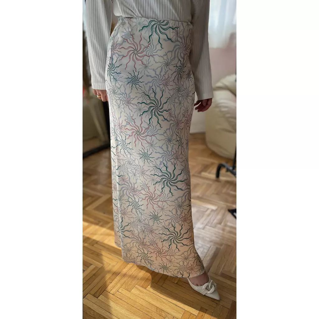 Luster Silk Skirt  