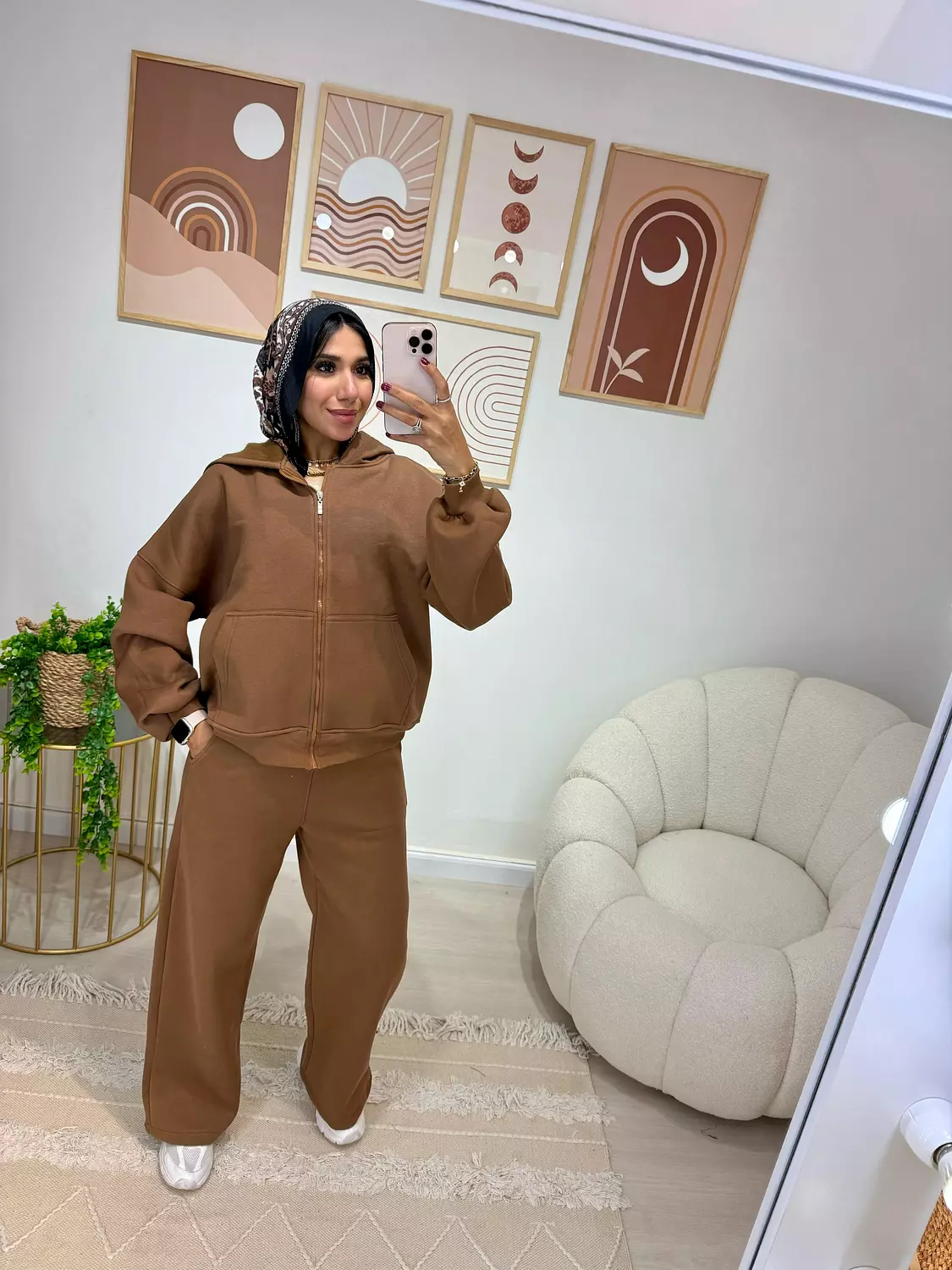 Light Brown Wide leg Pants hover image