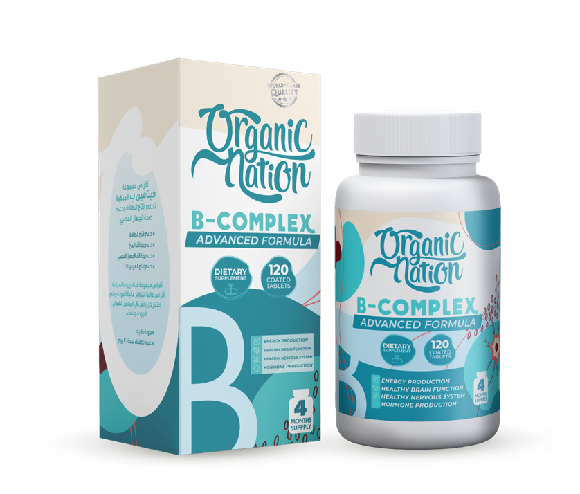 Organic Nation B-Complex Advanced Formula-120Serv.-120Tabs