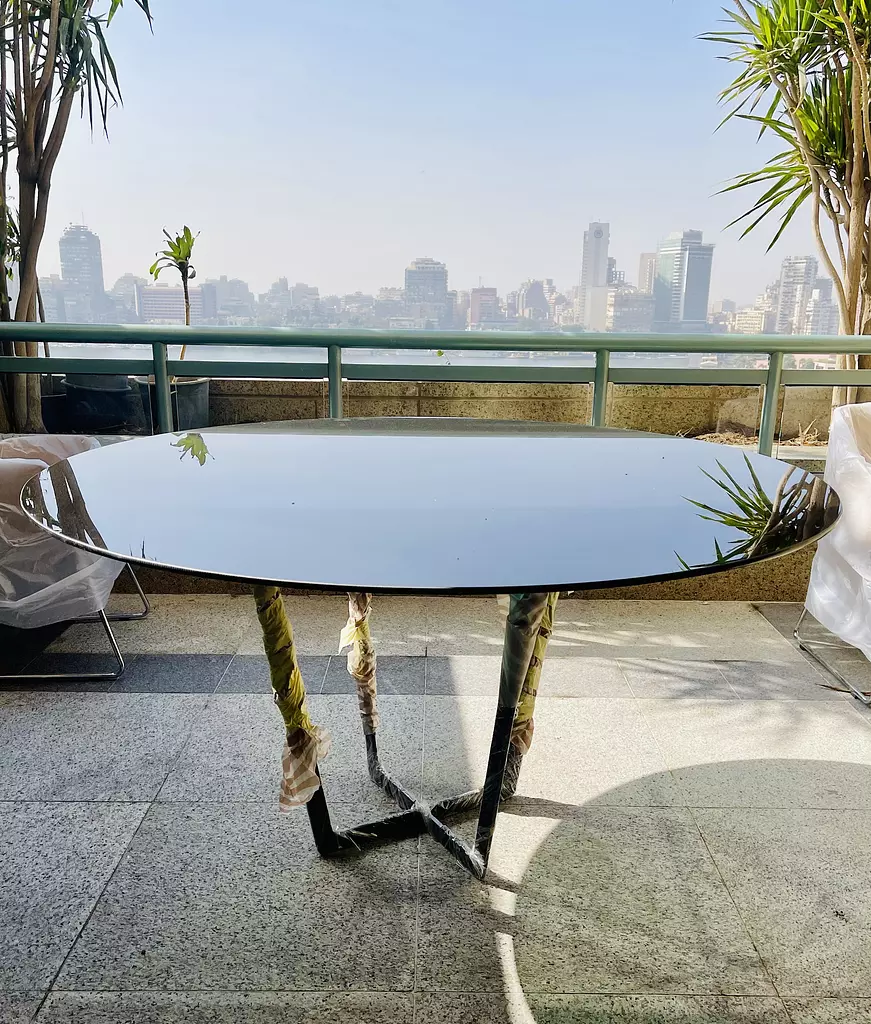 Rounded Outdoor Table