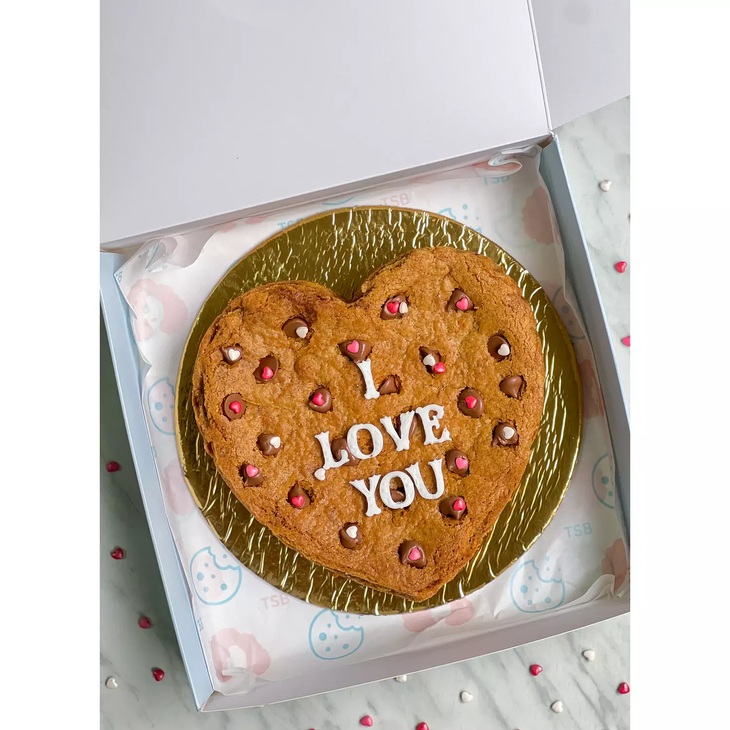 Heart Cookie Cake 1