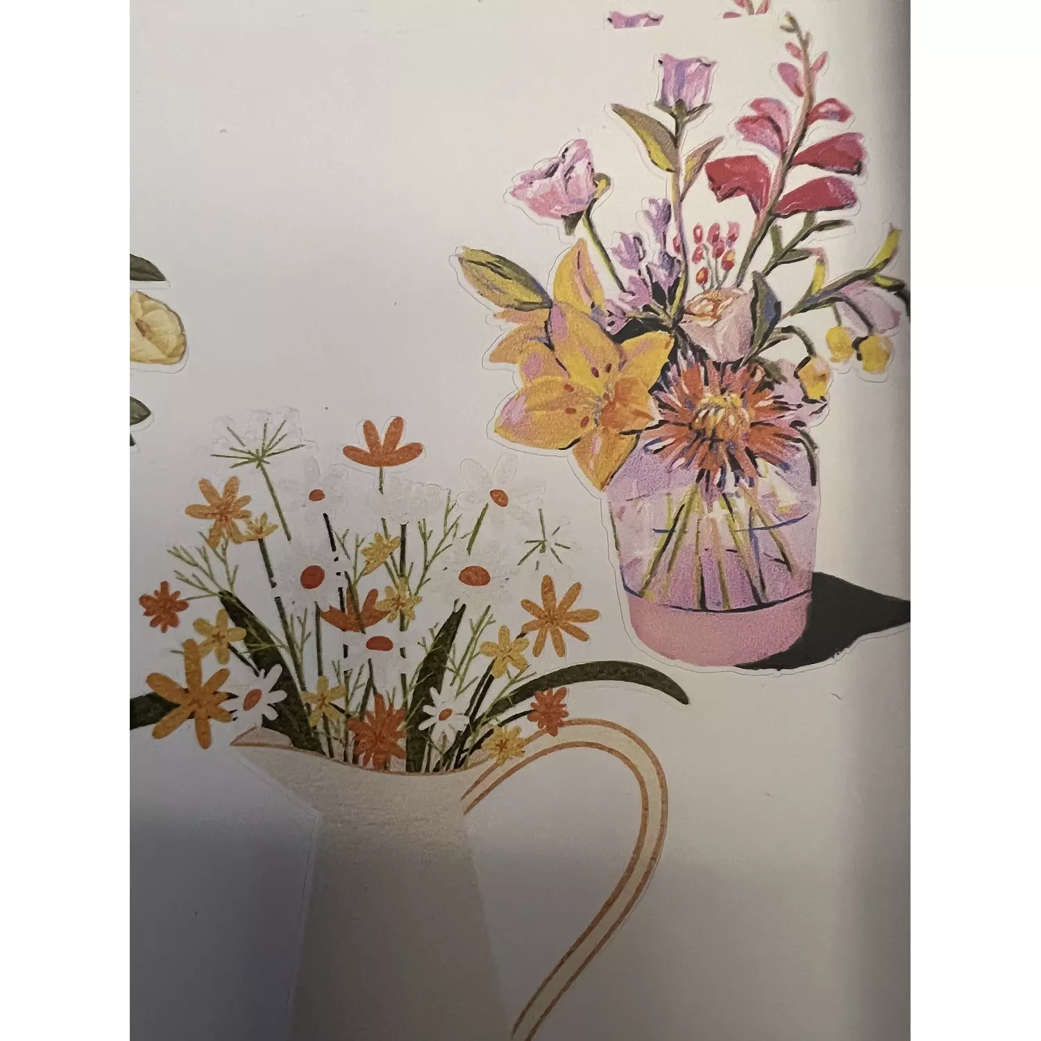 Flower Vases Stickers Pack 6