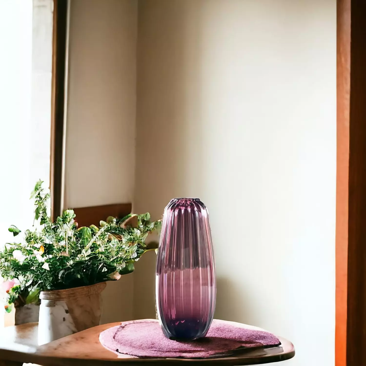 Handmade Pyrex Vase hover image