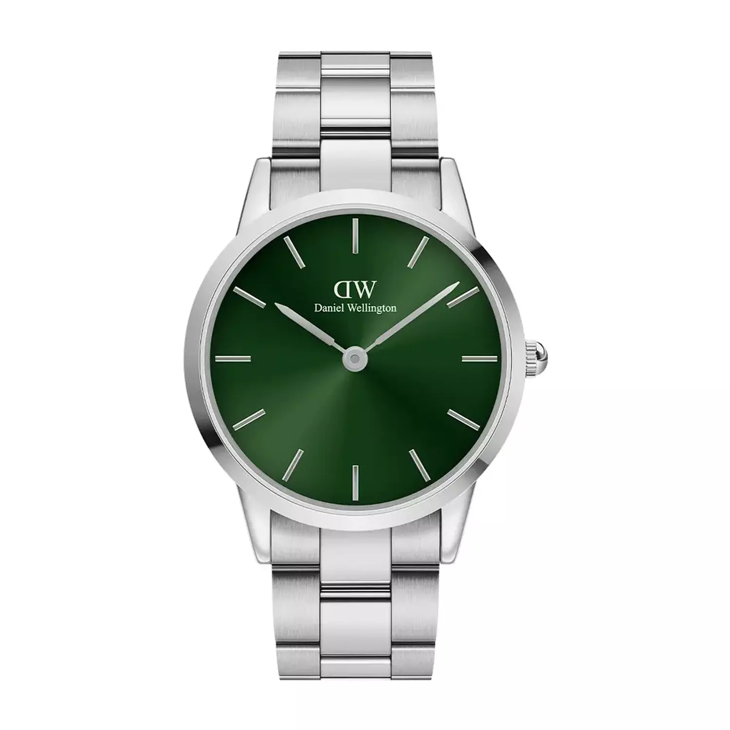 Daniel Wellington Iconic Link Silver 40mm Gree Dial hover image