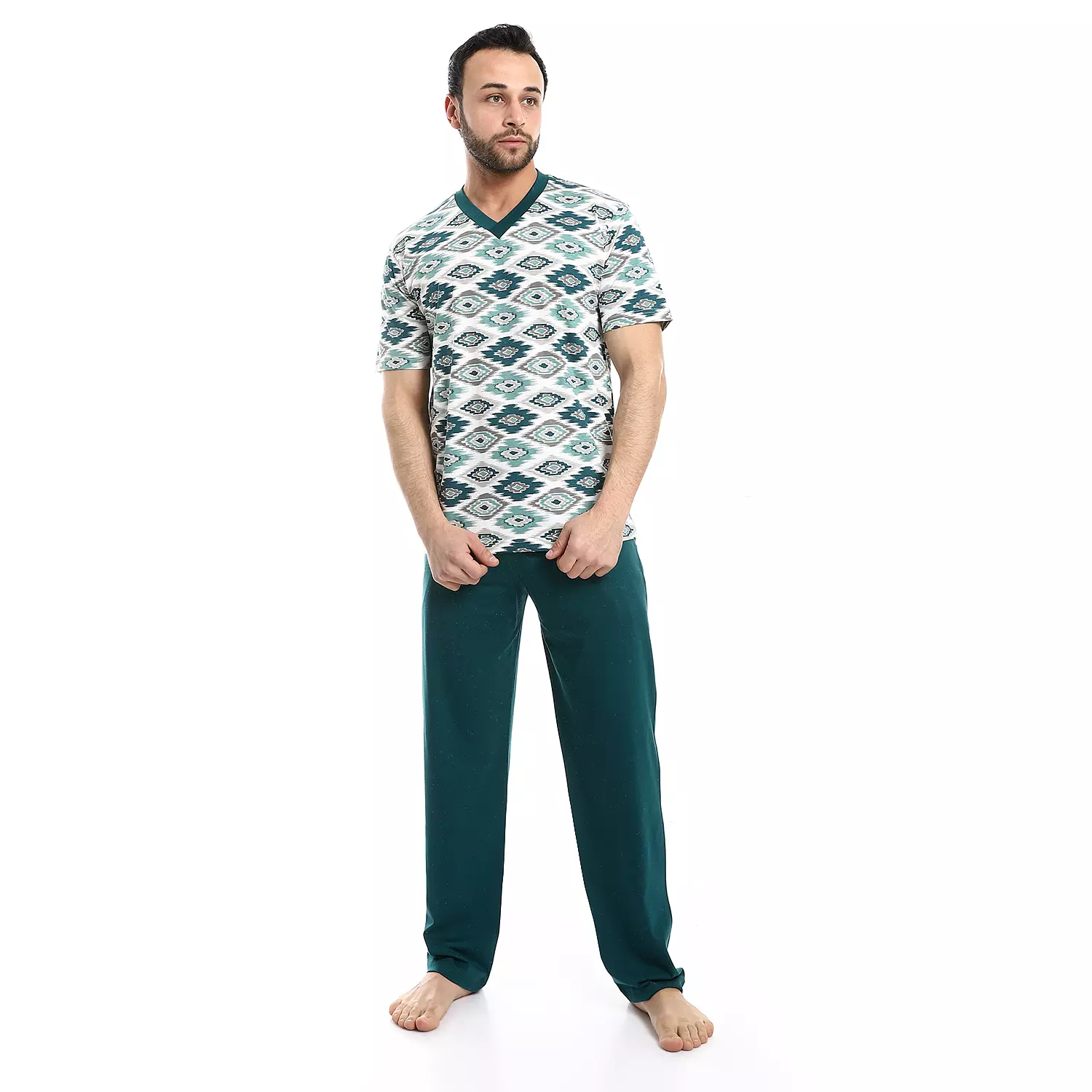 Men Printed Training - 2595 - Dark Green 1