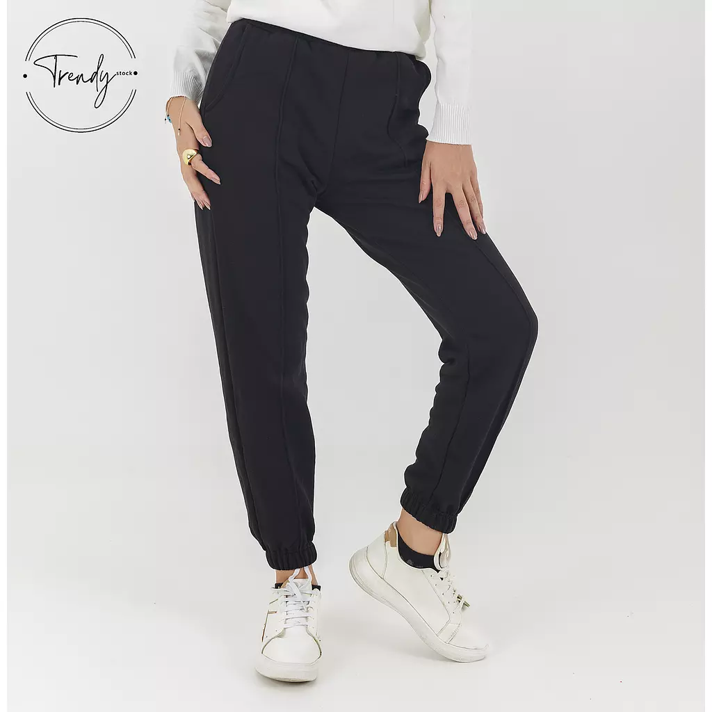 Plain Sweatpants with closed leg