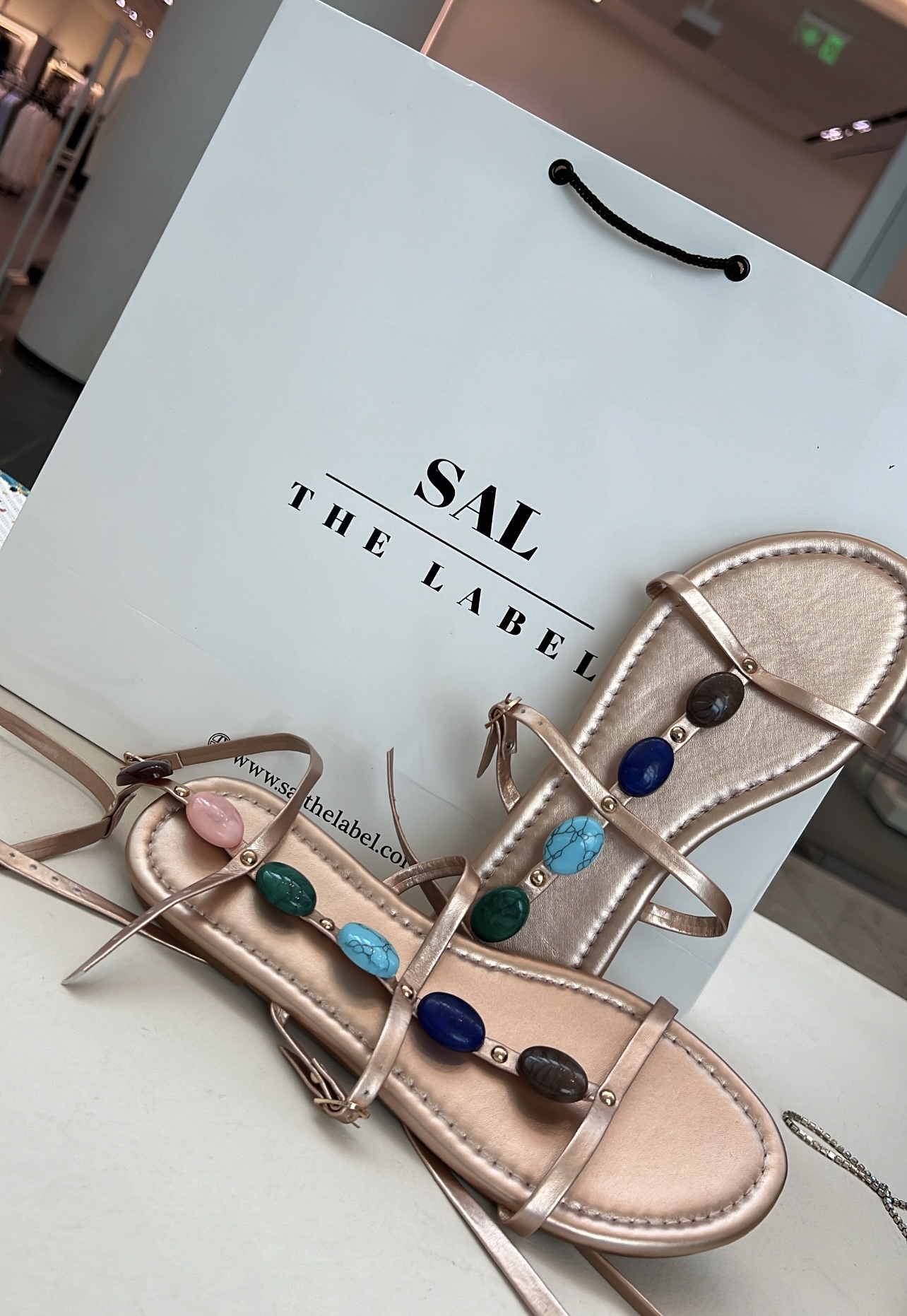 Tuya Rose Gold Sandals 2