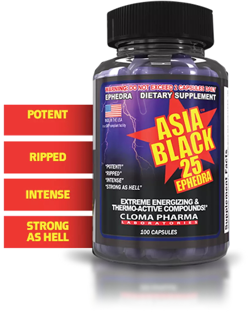 CLOMA PHARMA ASIA BLACK 100 Capsules