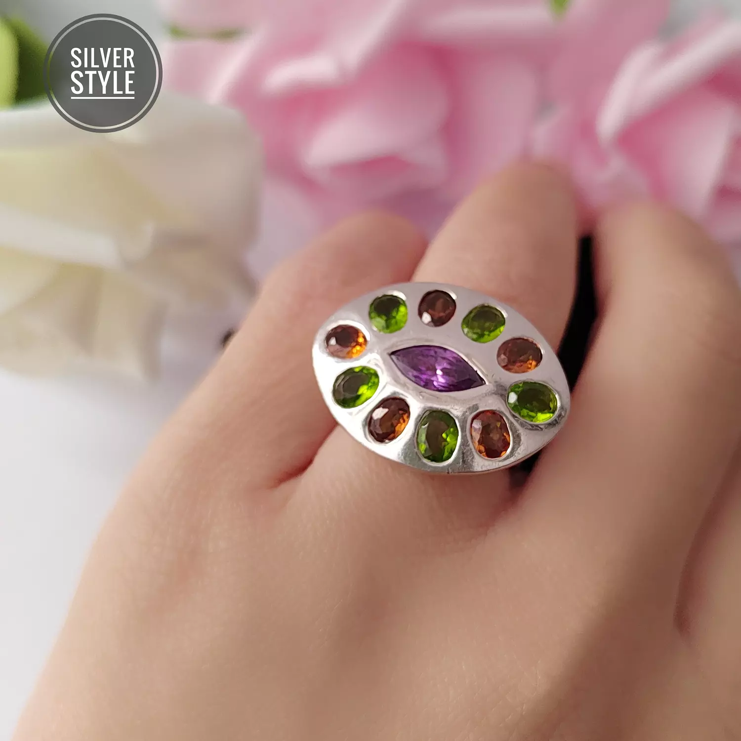 Natural  Thai stones Ring  1