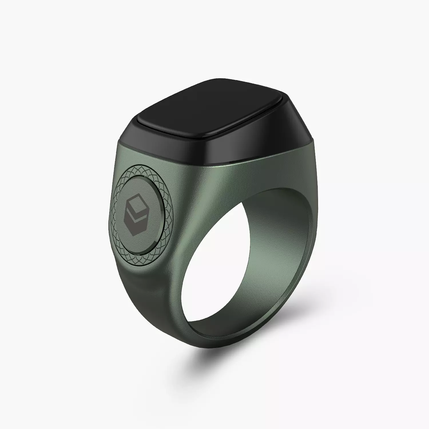 Dark Green Zikr Ring M02  hover image