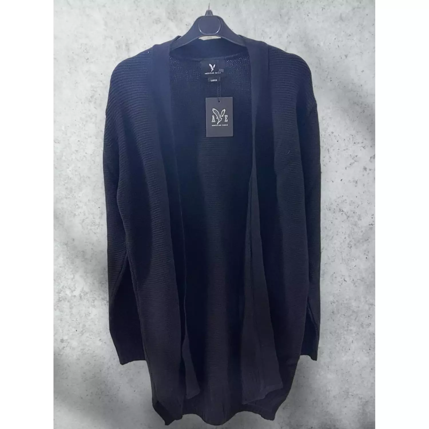 Black American Eagle Cardigan   1