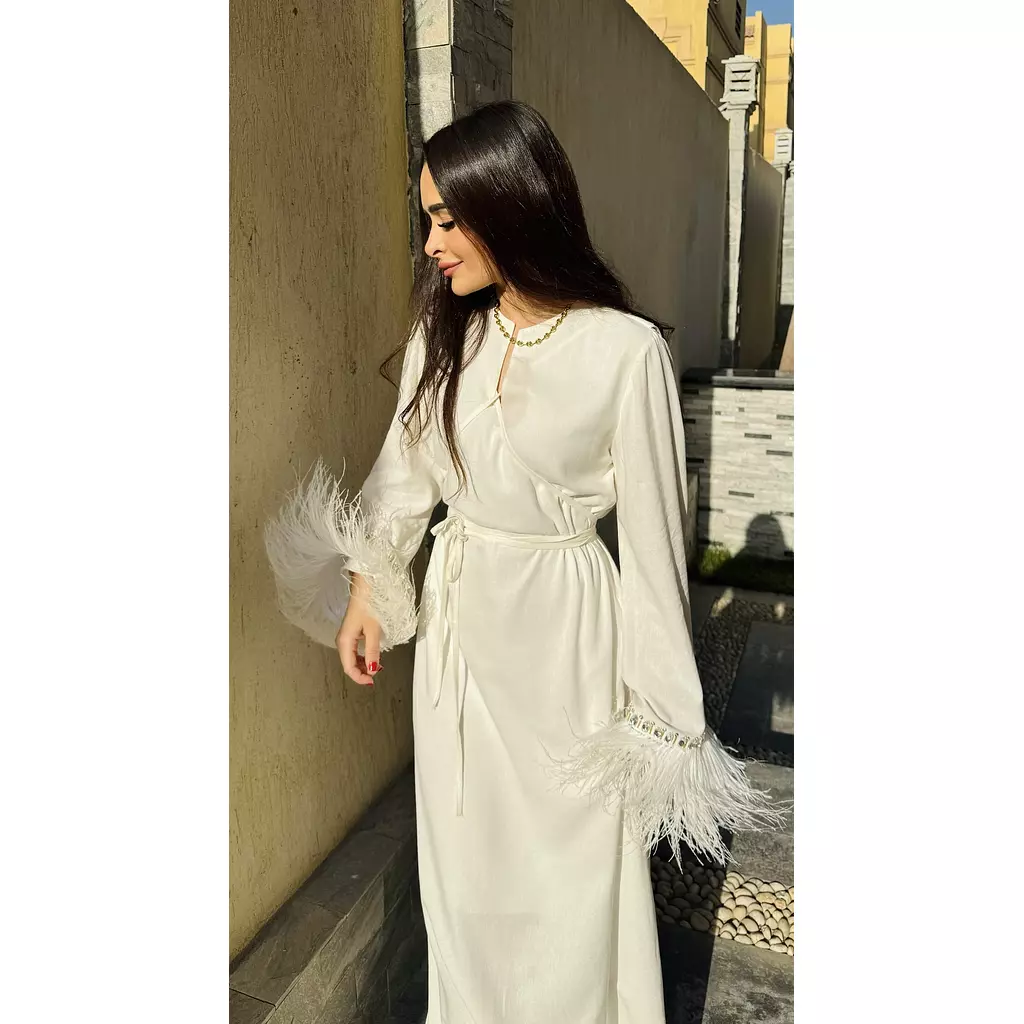 The Dove Feathers Customized Abaya 