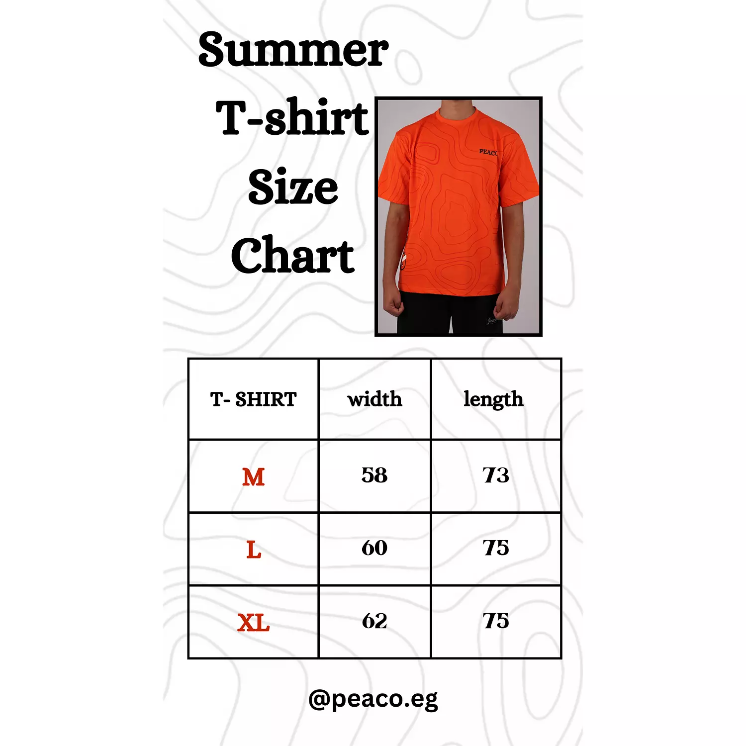 Unisex Orange Printed base T-shirt 4