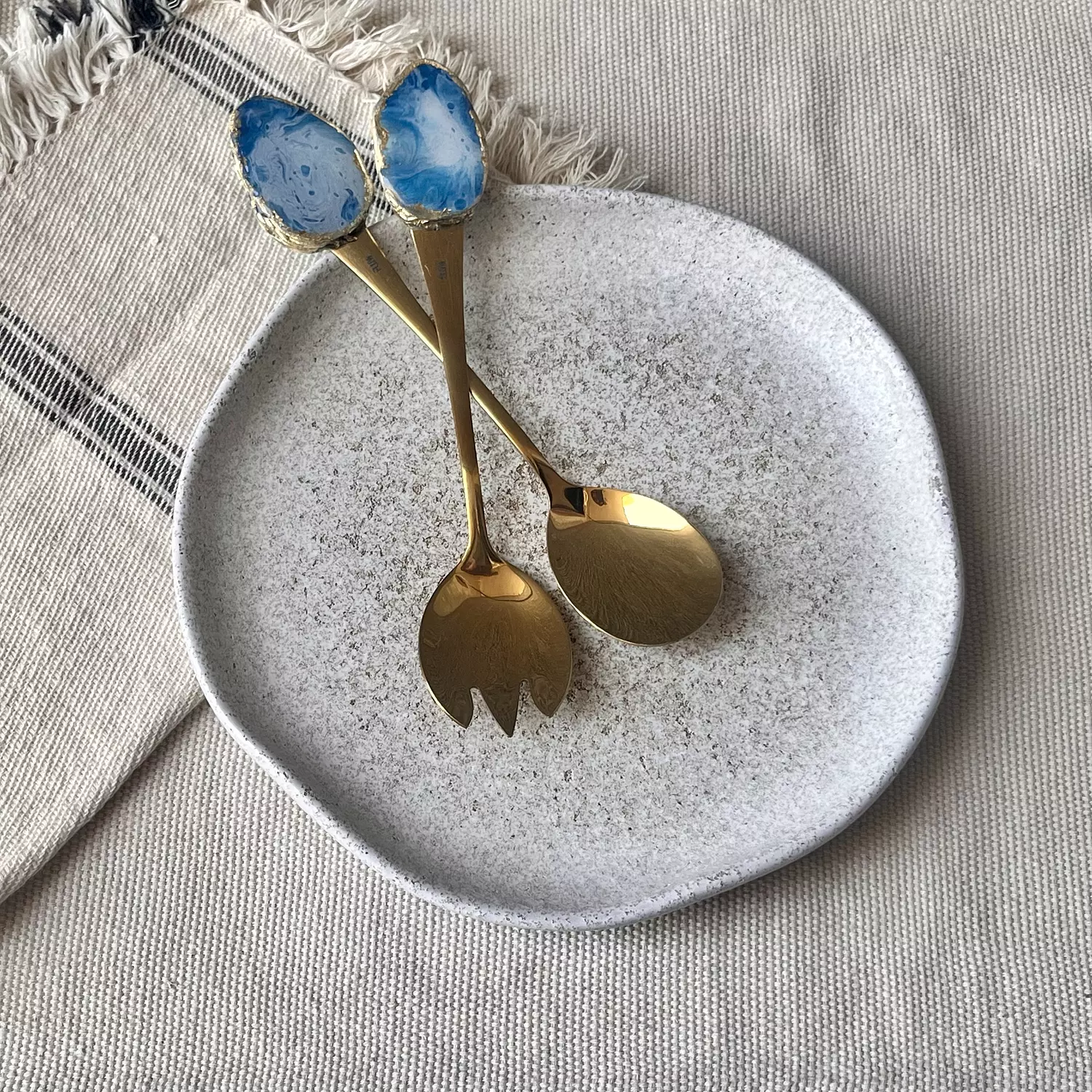 Gold Salad Serving set 5