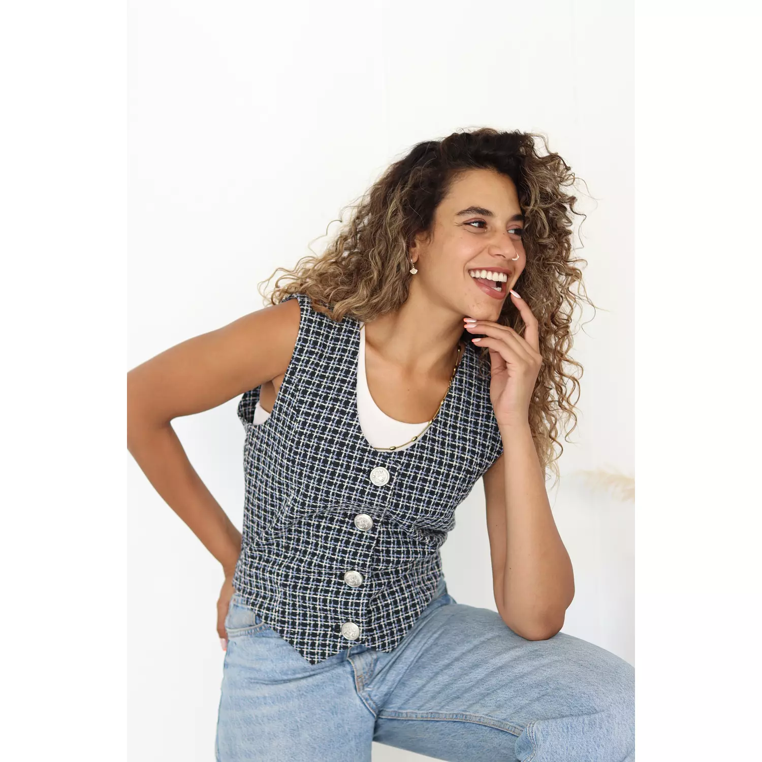 Checkered Vest-2nd-img