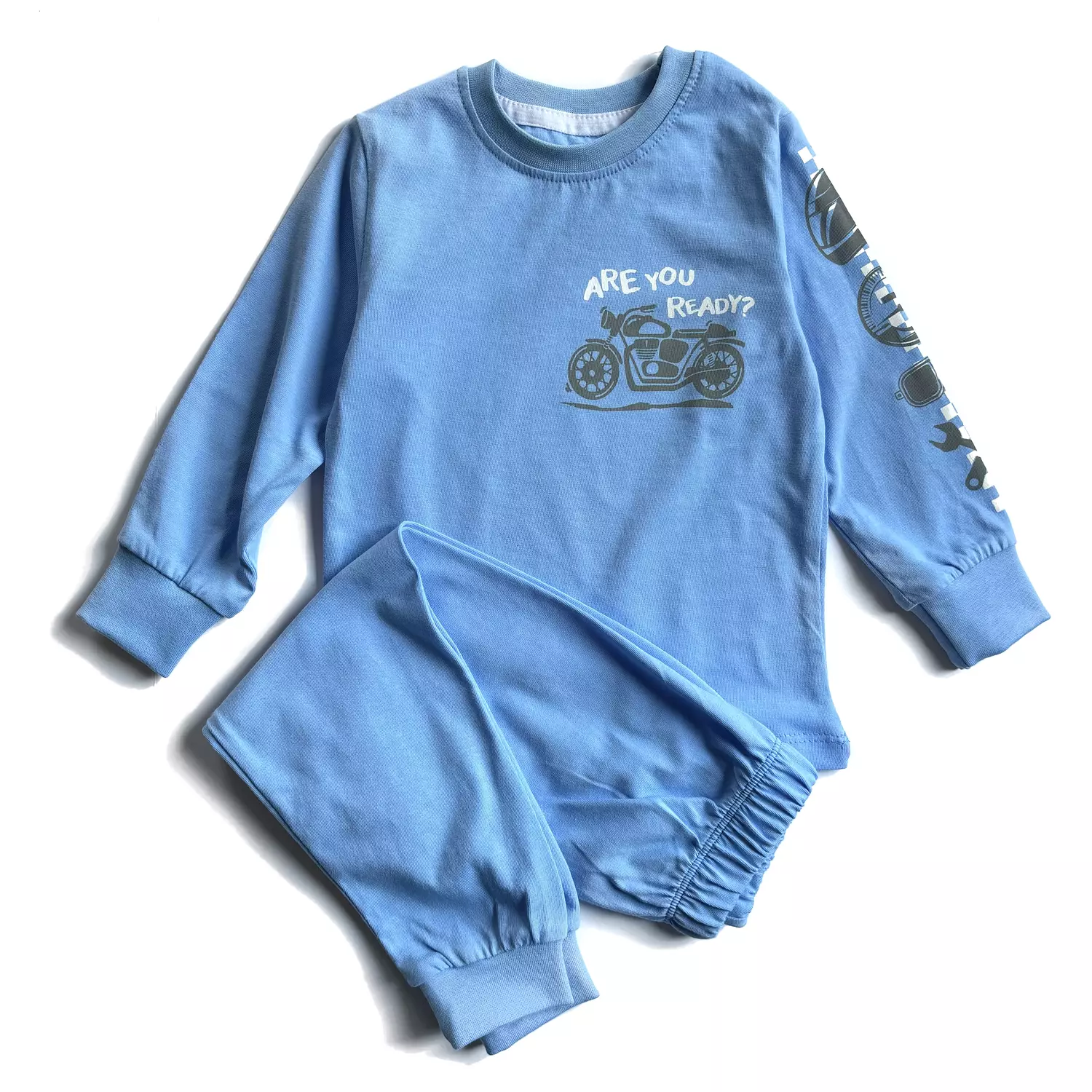 Motorcycle Cotton Pajamas  hover image