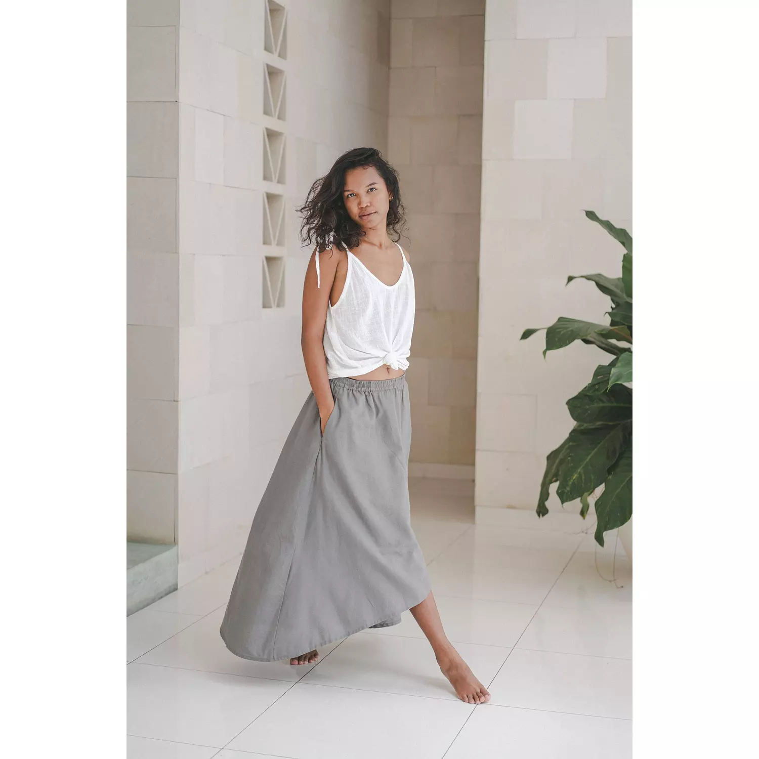 Louren Skirt Linen Cotton Blend 6