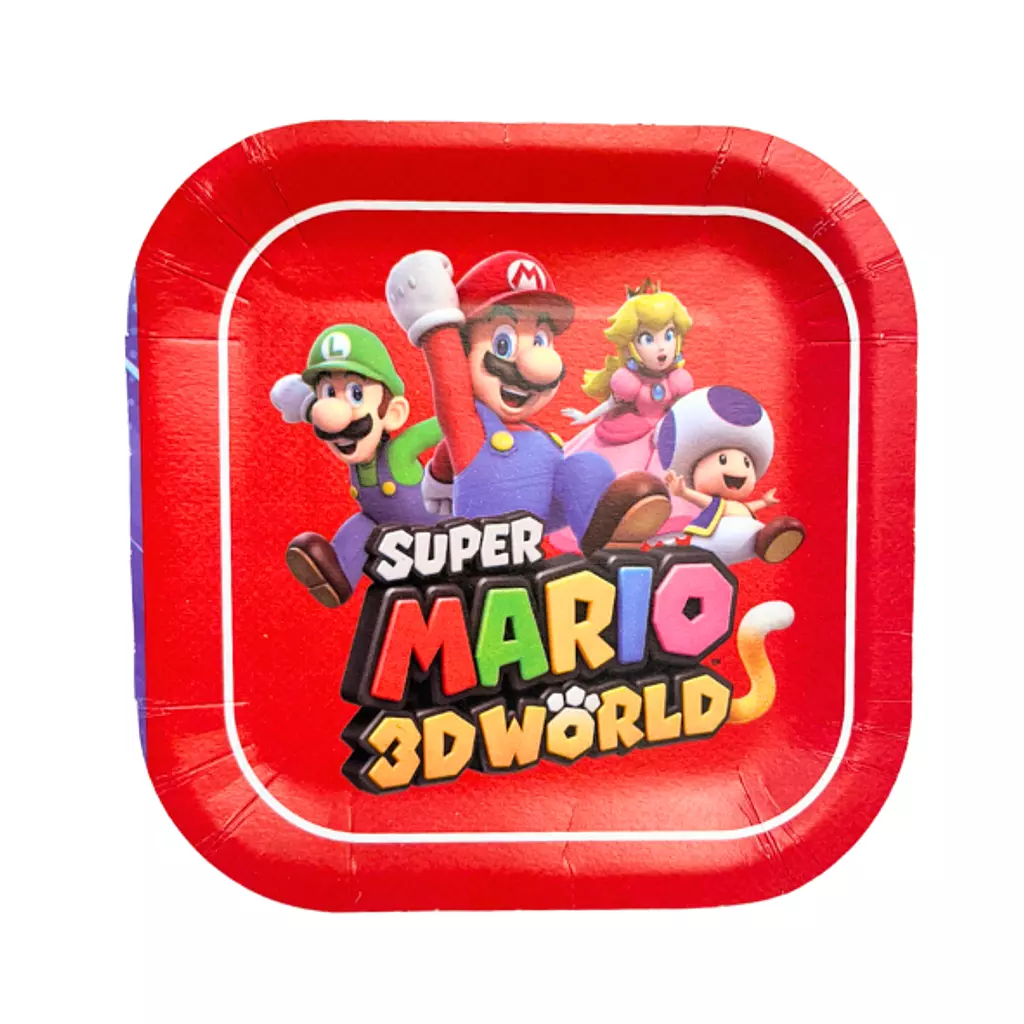 Super Mario Paper Plates 