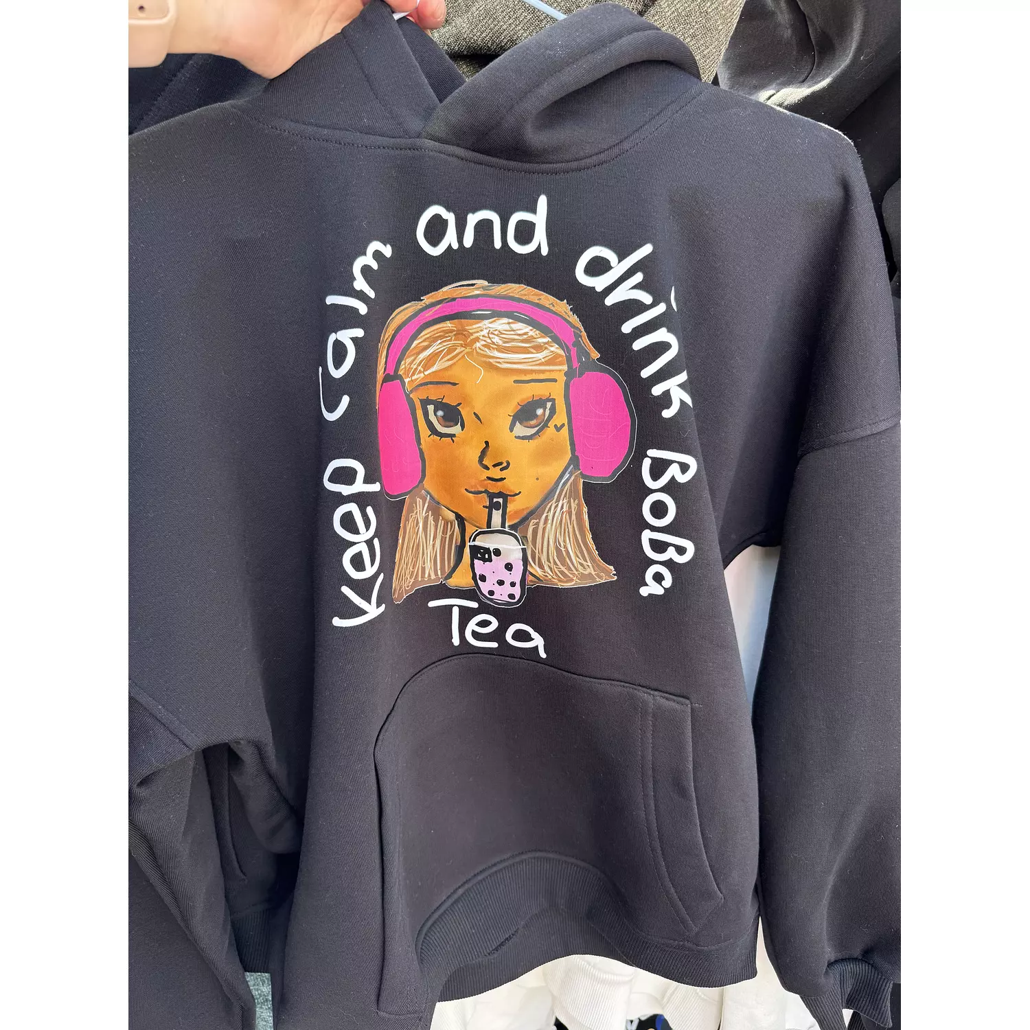 Boba tea hoodie hover image