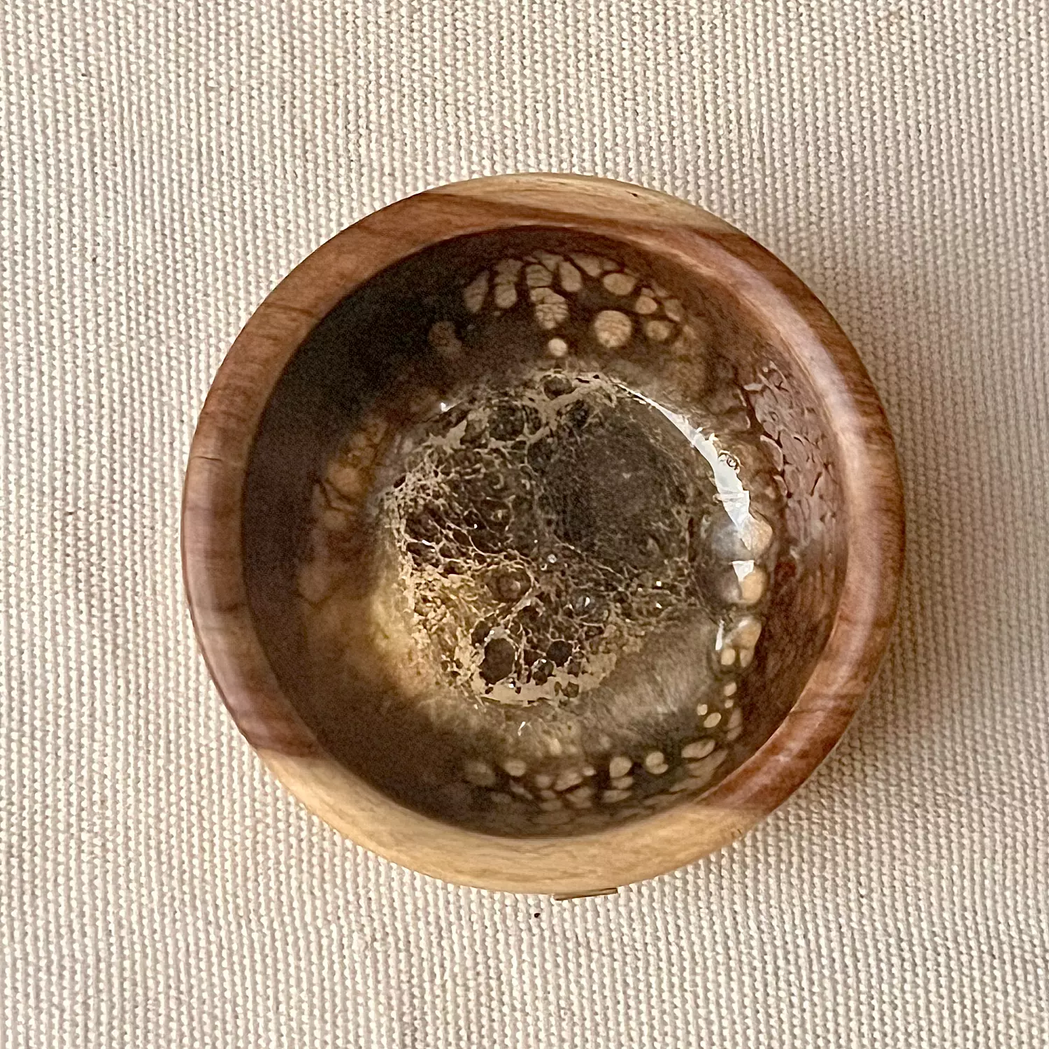 Golden Brown Wood Bowl 4