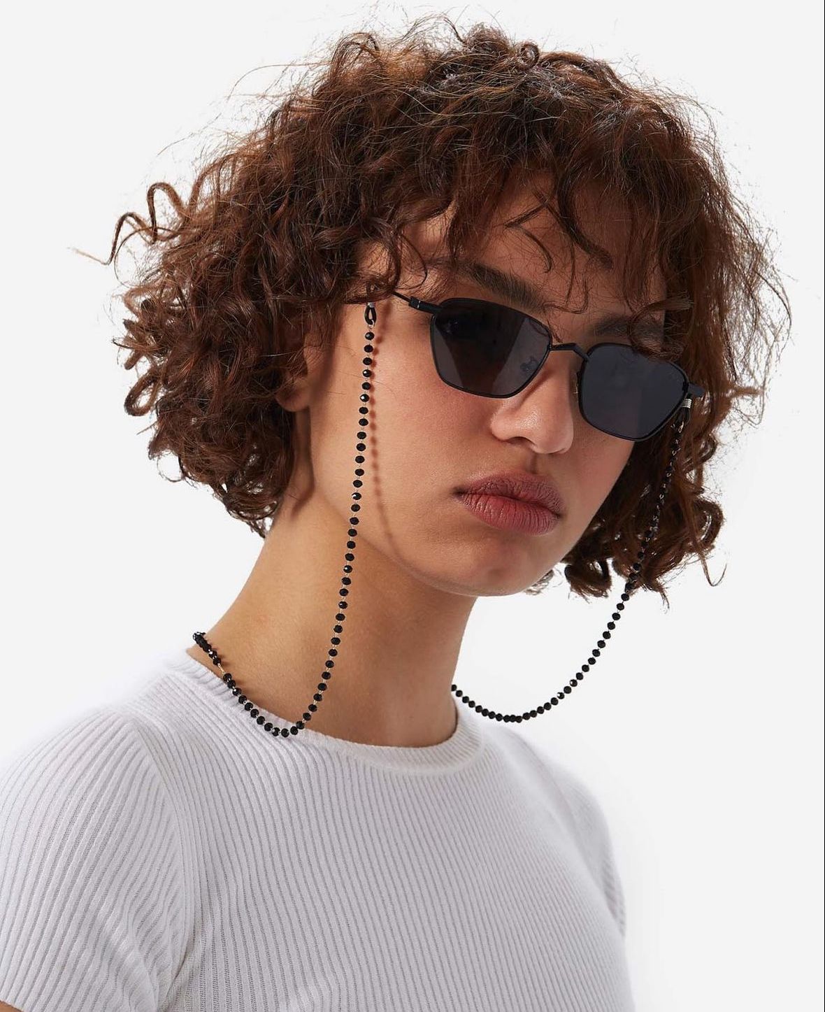 Black, Mini Sunglasses Chain hover image