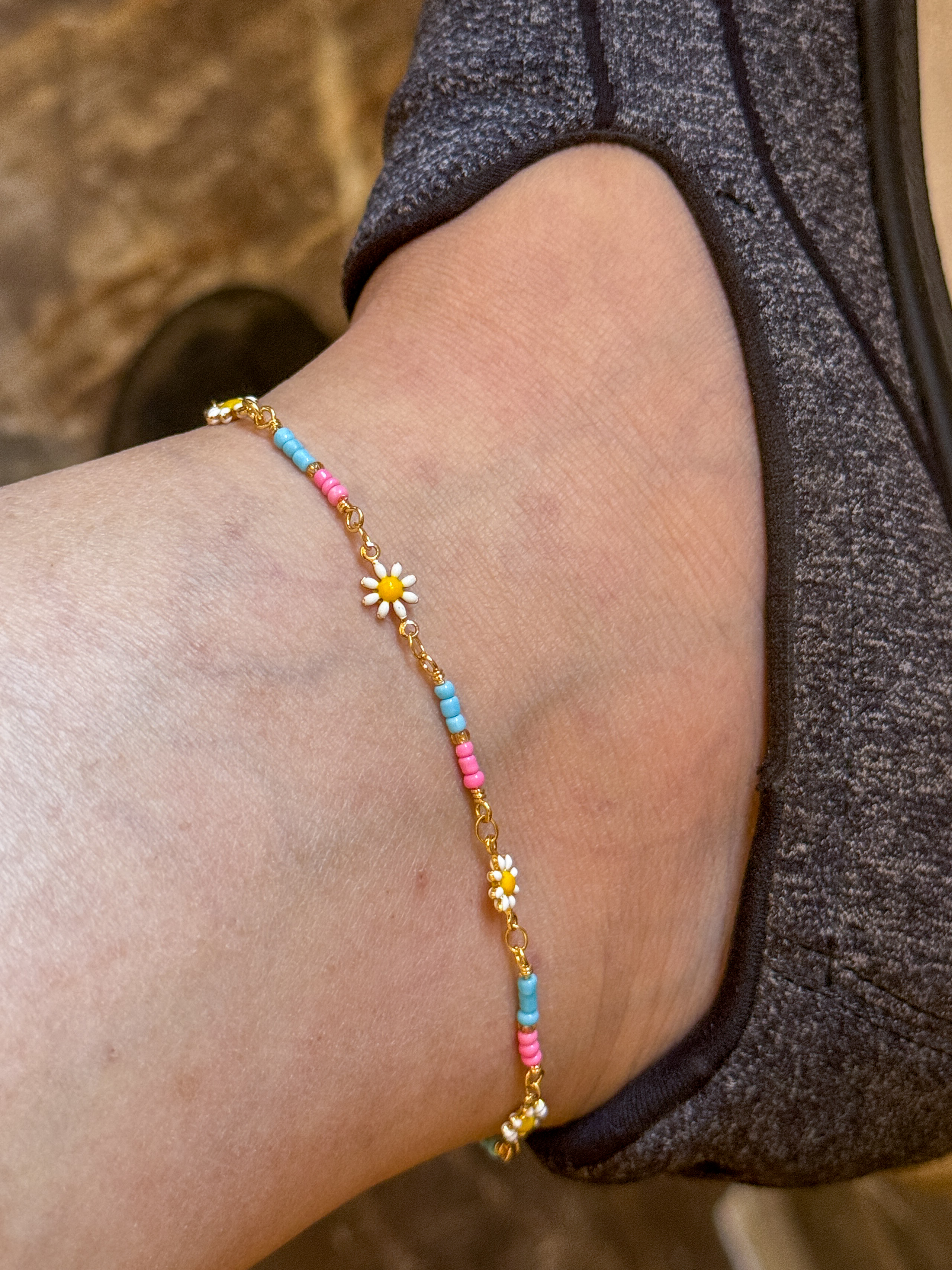 Beach Flowers Anklet ( Stock ) 1