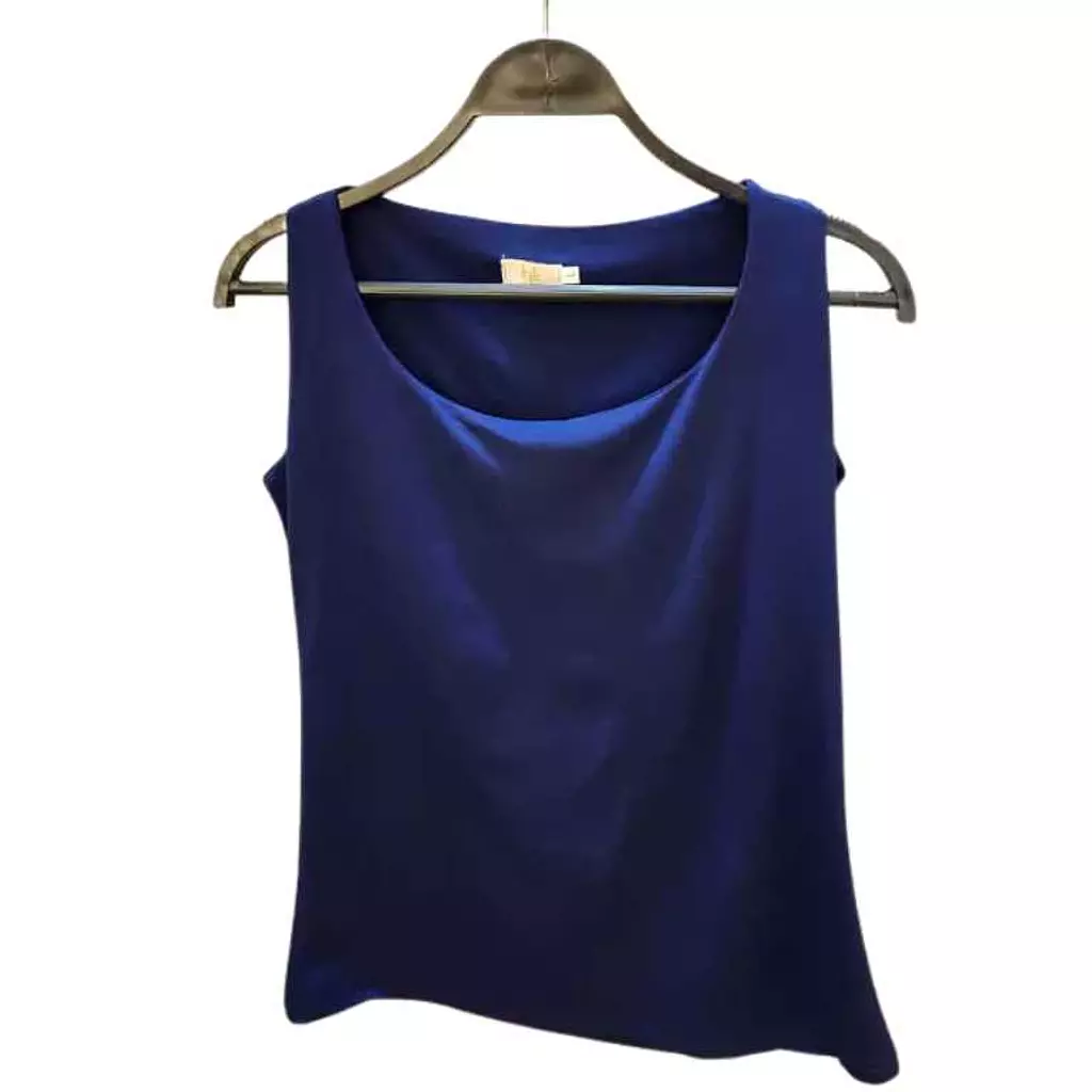 Basic Sleeveless Lycra Undershirt - Navy Blue