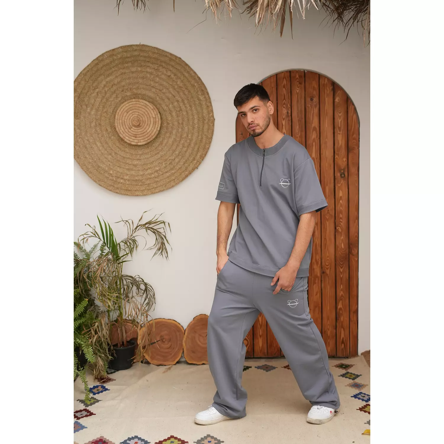 Grey unisex basic set    2