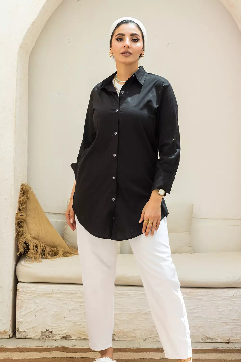 Long Poplin Shirt 15