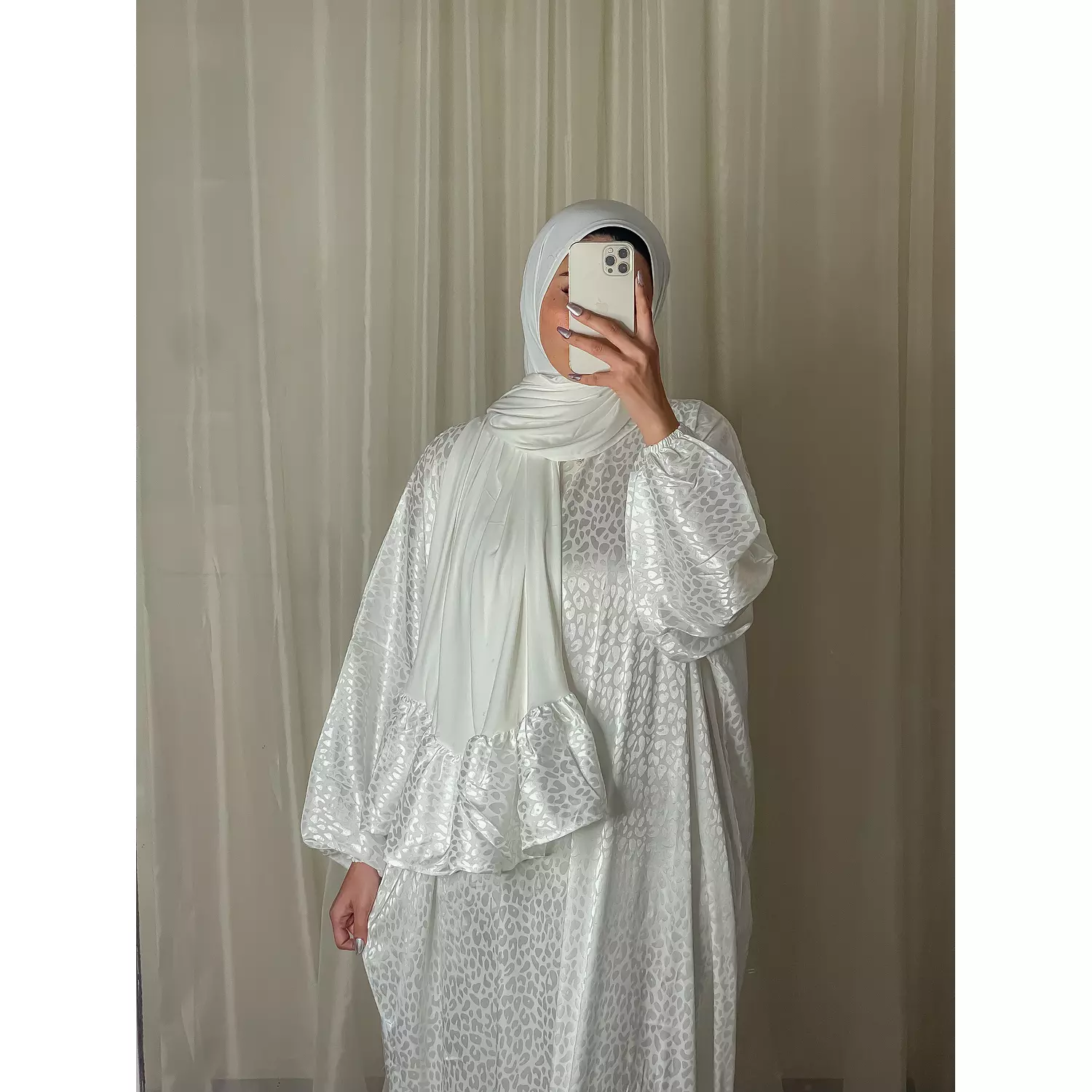silk off white pray dress 2