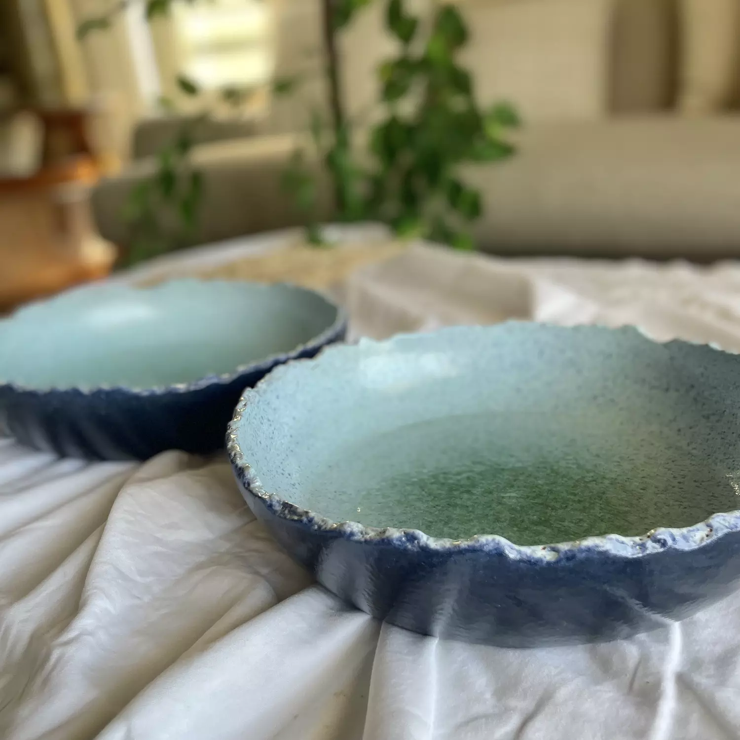 Aqua serving dish 3