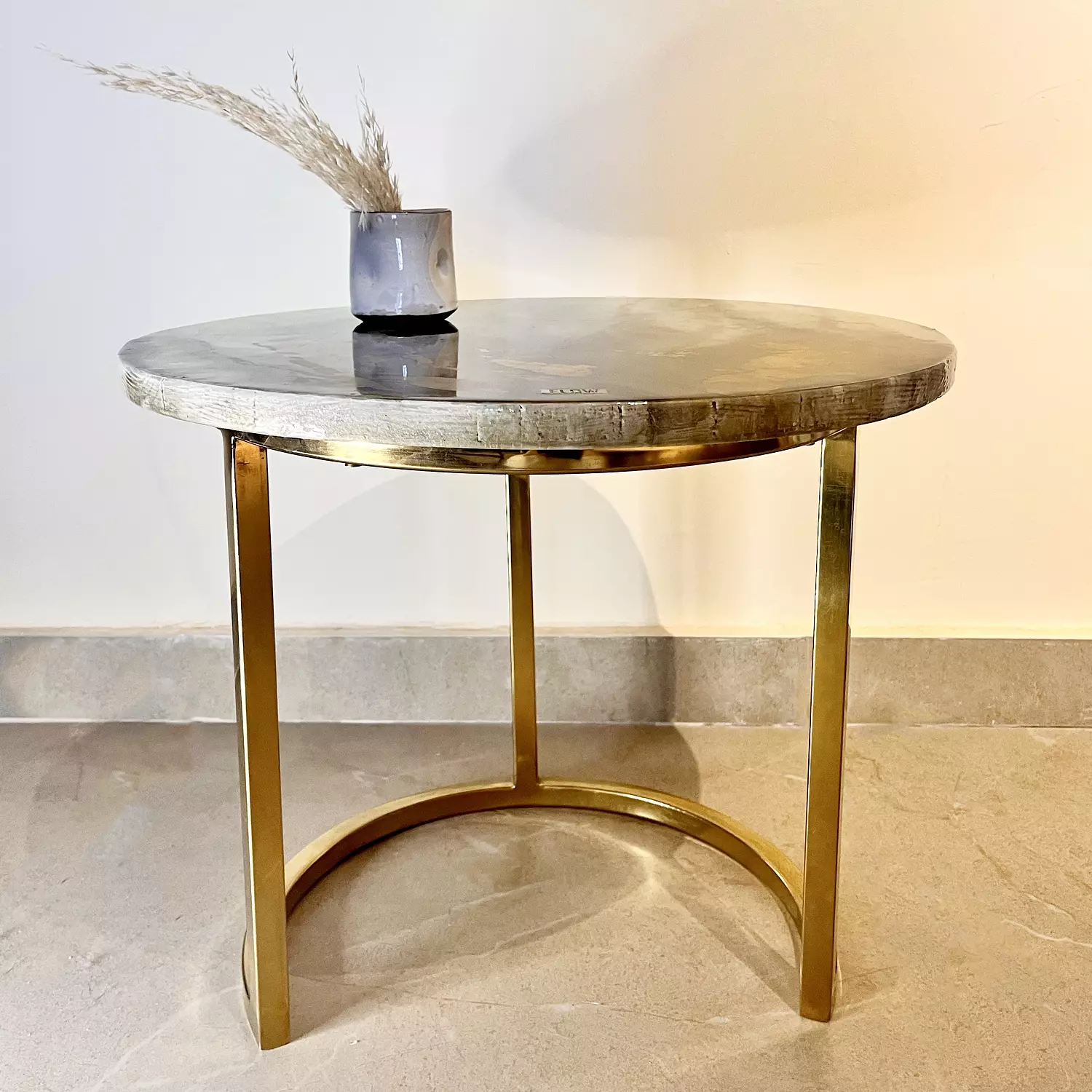 Olive/ Gold Side Table 5