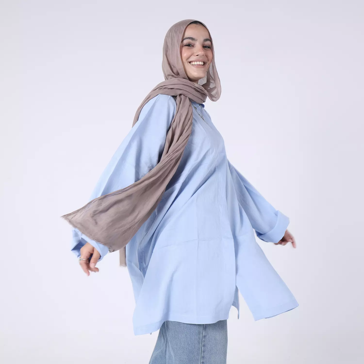 Baby Blue Oversized Shirt 4