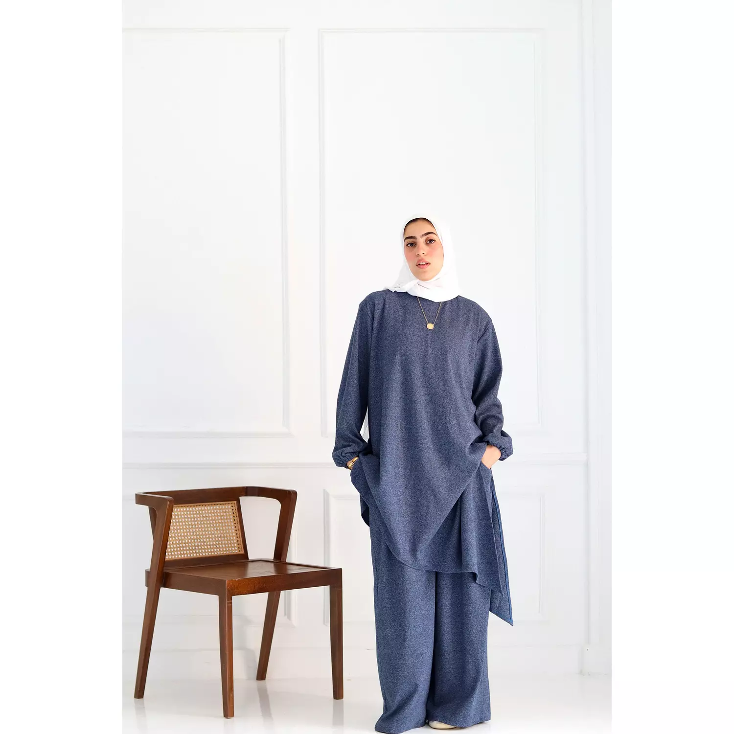 Blue Set Tunic & Pants 6