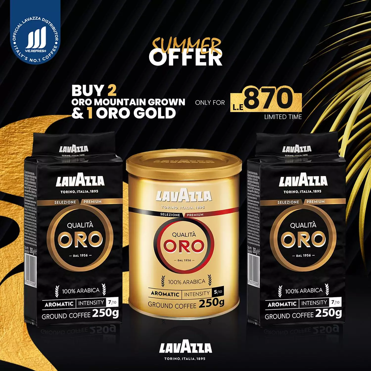 Buy Any 3 Oro ground Packs - Any mix from your choice of gold or black for L.E 870  hover image