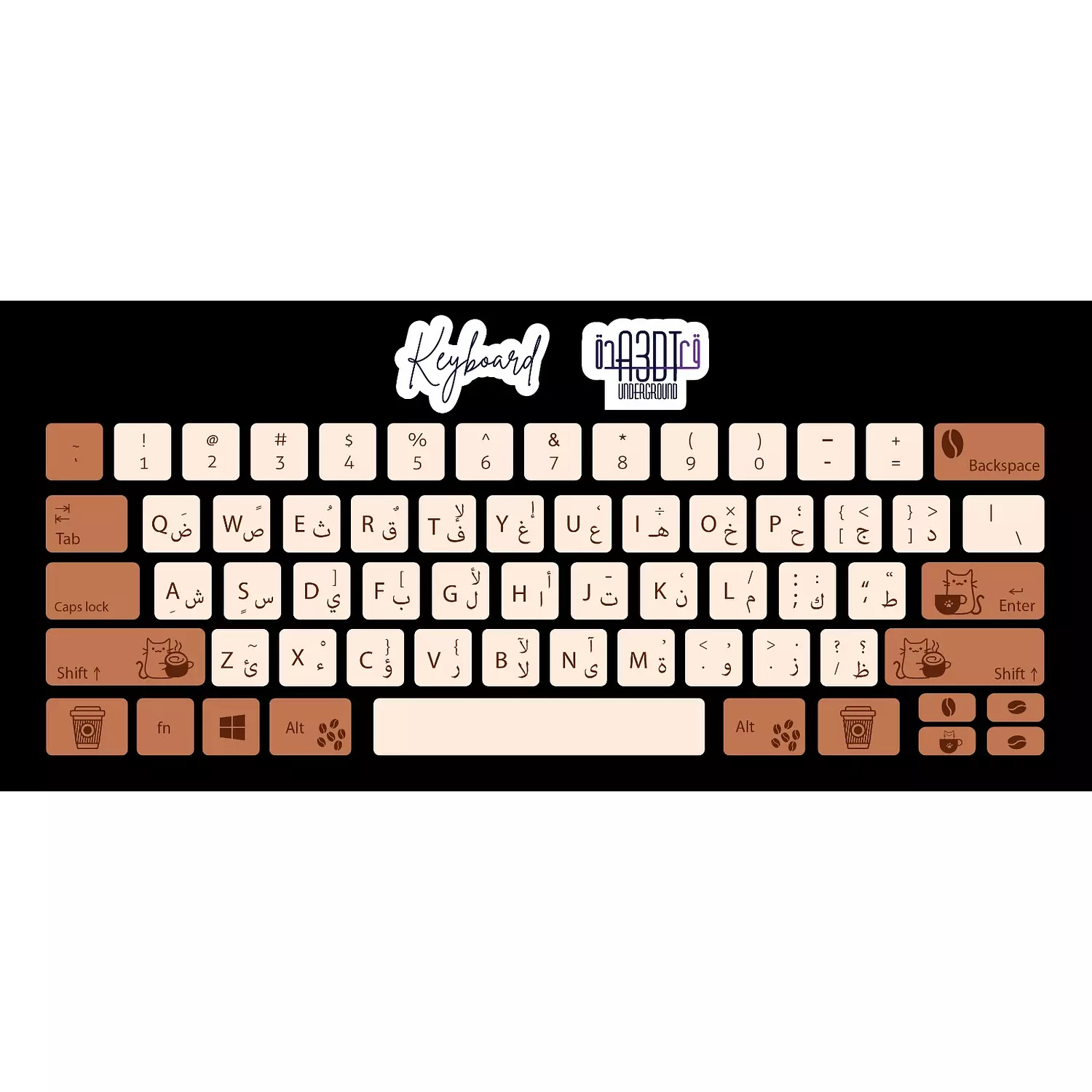 Cats 2 keyboard sticker   1