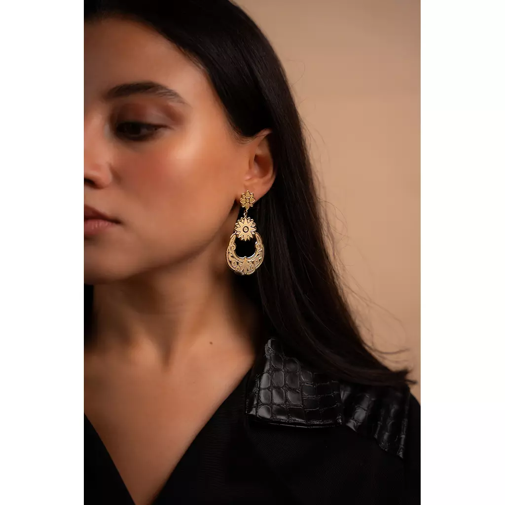 Golden Flora Earrings