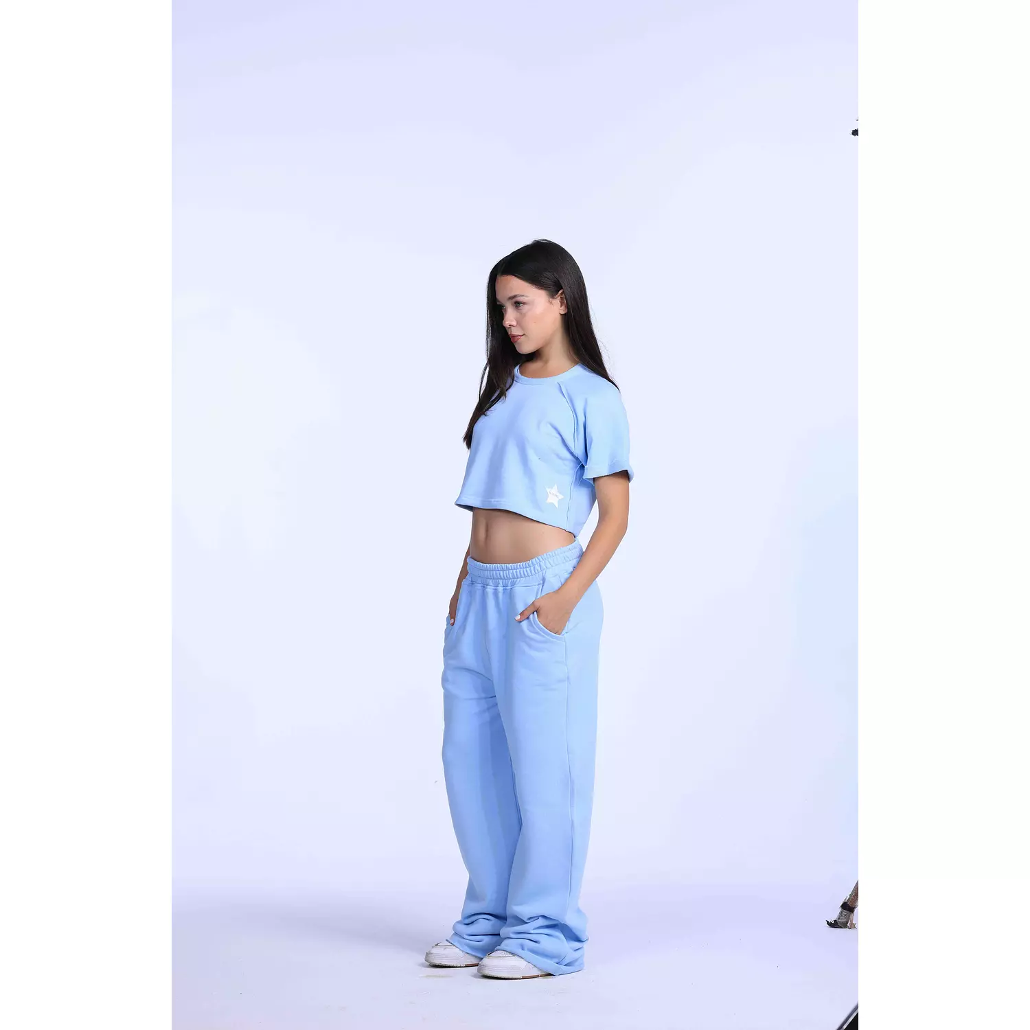 Baby blue oversized sweatpants   1