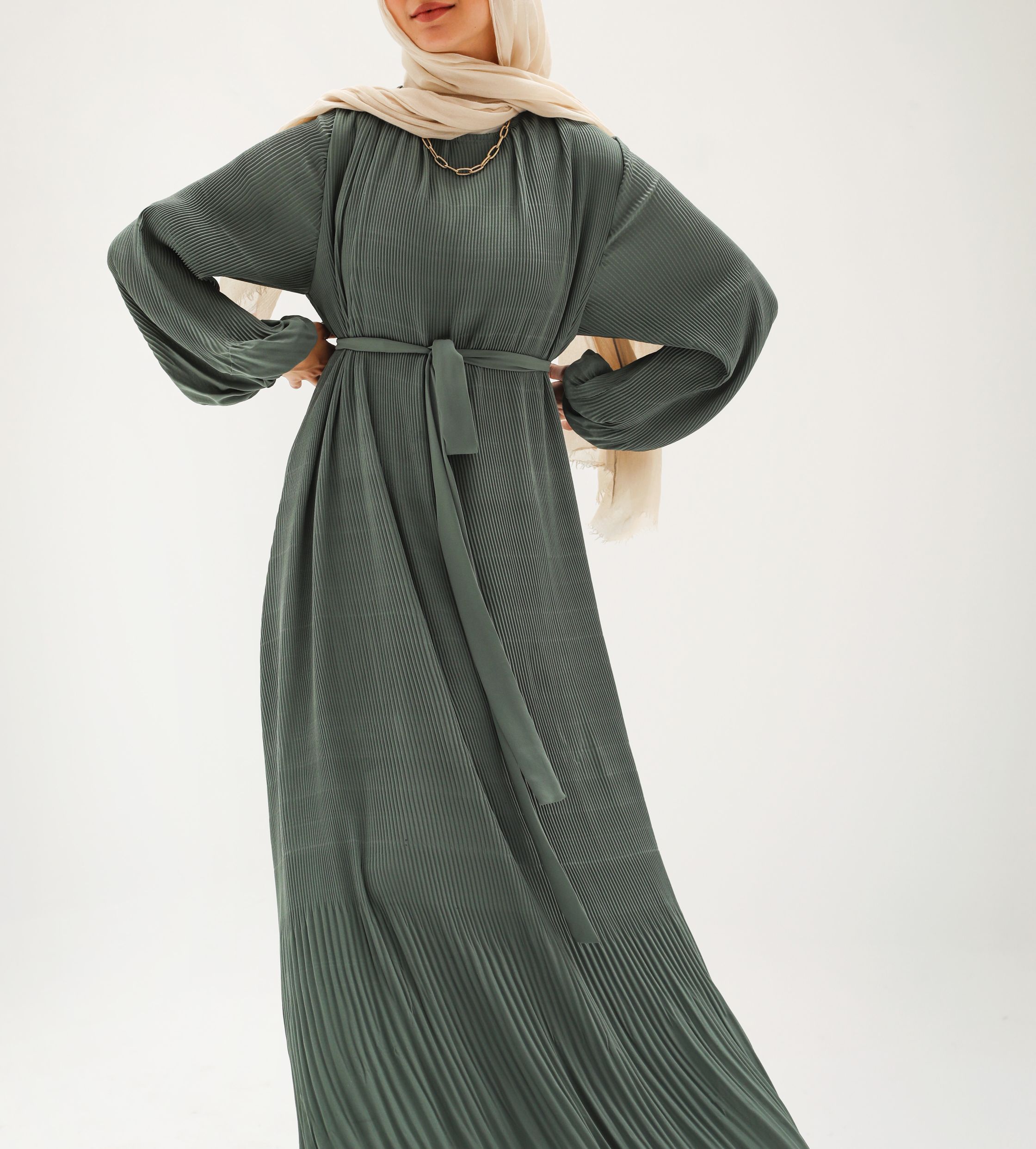 Olive Dreamy Swirl Dress 4