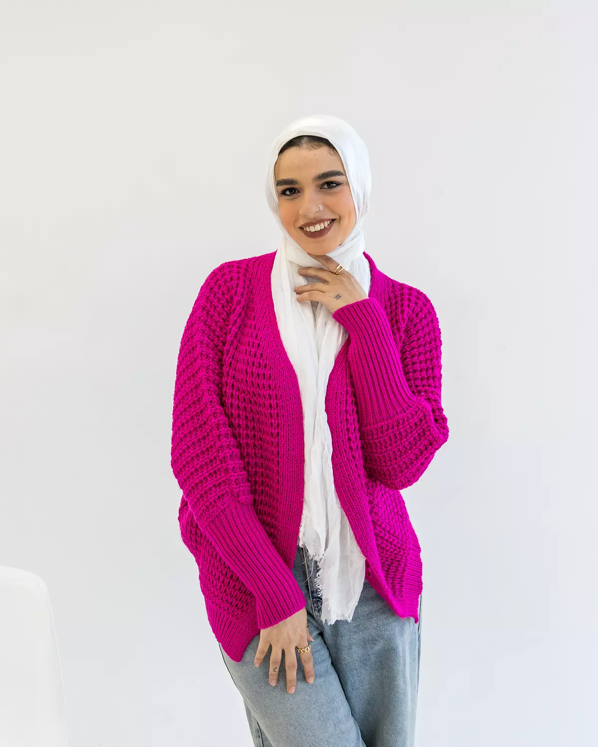 Wool knitting cardigan 1