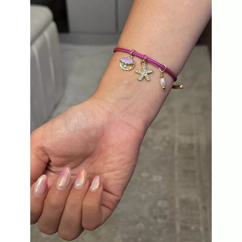 Purple shelly bracelet 