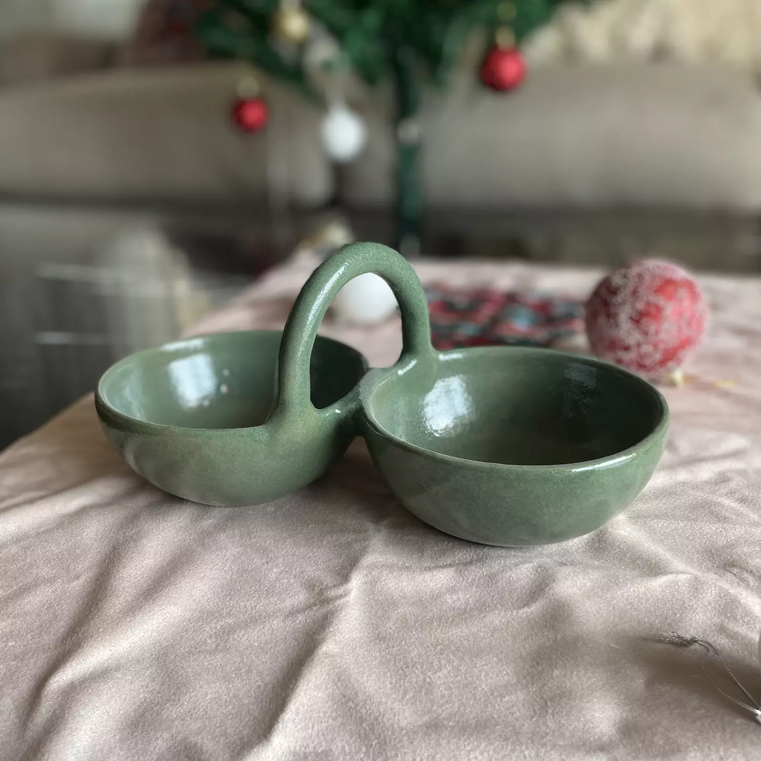 Green Duo-dipping bowl  1