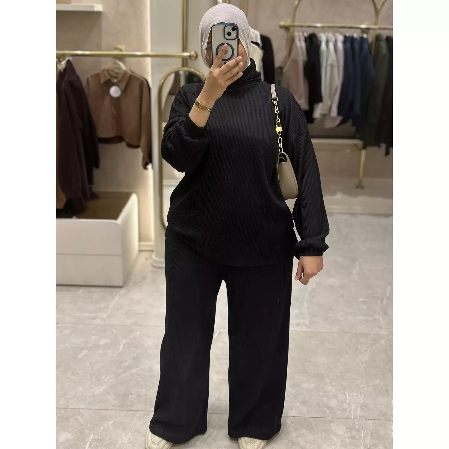 Midnight Luxe (Black) Cozy Suit 2