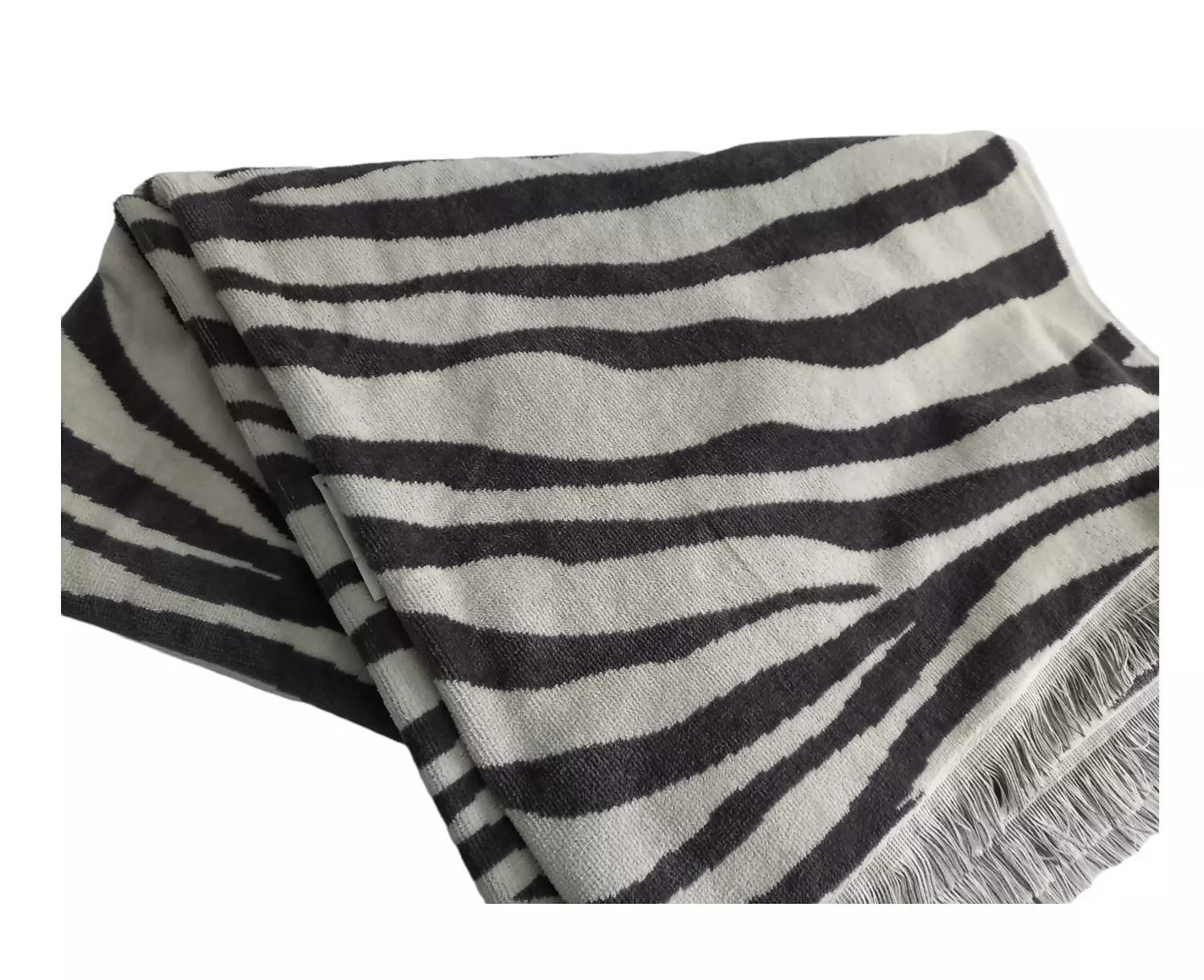 Black and White Bath Towel hover image