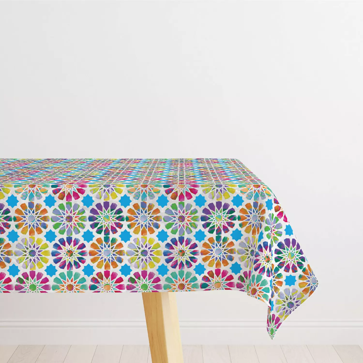 Technicolor Islamic Star Table Cover 3