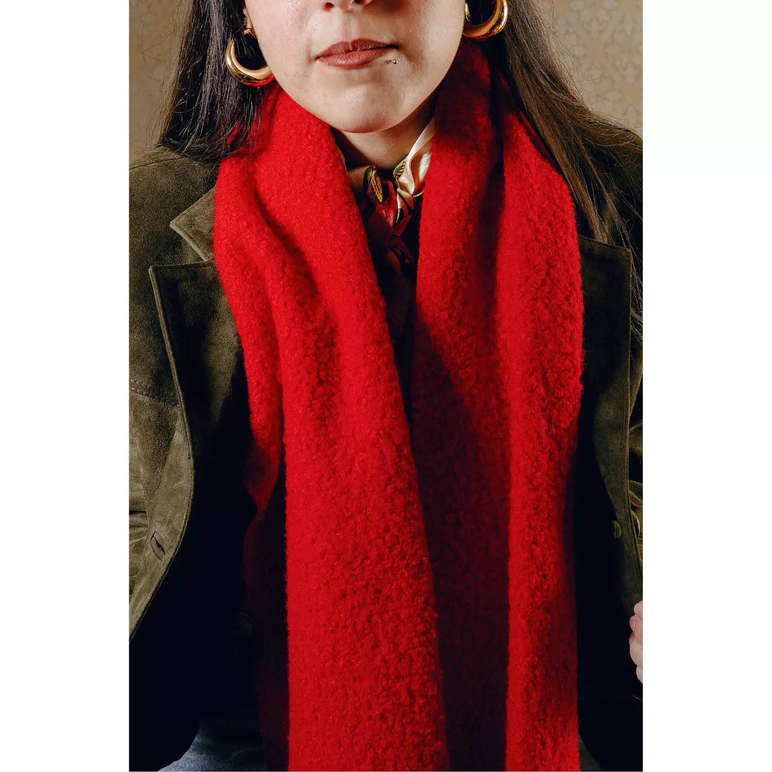 The Scarf – Cherry Red (Women) 2