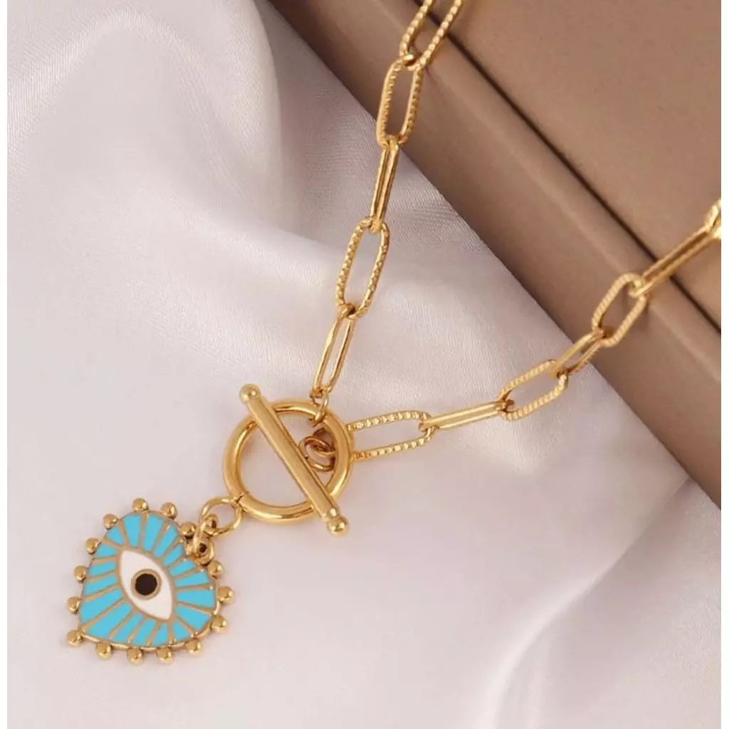 Blue eye necklace