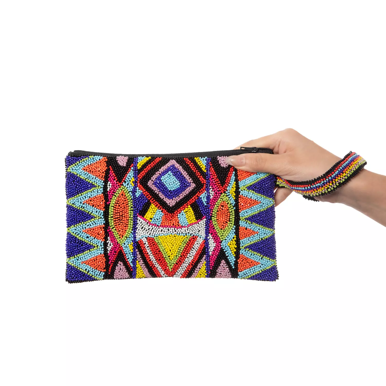 “Safari Splendor” African-Inspired Beaded Clutch 1